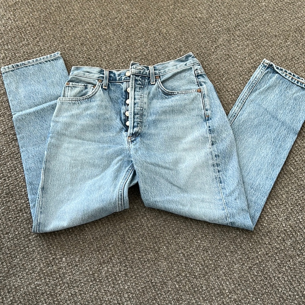 AGOLDE Riley High Rise Straight Crop Size 25
